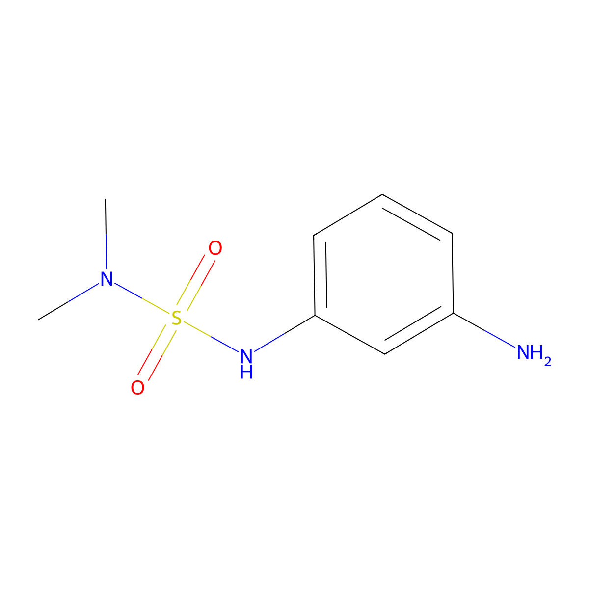 N'-(3-Aminophenyl)-N,N-dimethylsulfamide molecular structure, CAS 57947-00-9