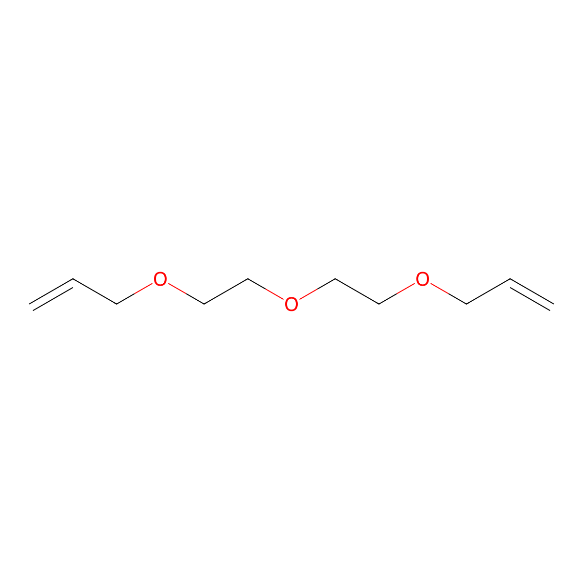 1-Propene, 3,3'-(oxybis(2,1-ethanediyloxy))bis- molecular structure, CAS 57947-82-7