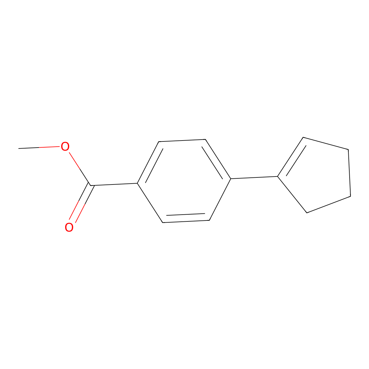 Methyl 4-(1-cyclopenten-1-yl)benzoate molecular structure, CAS 579472-58-5