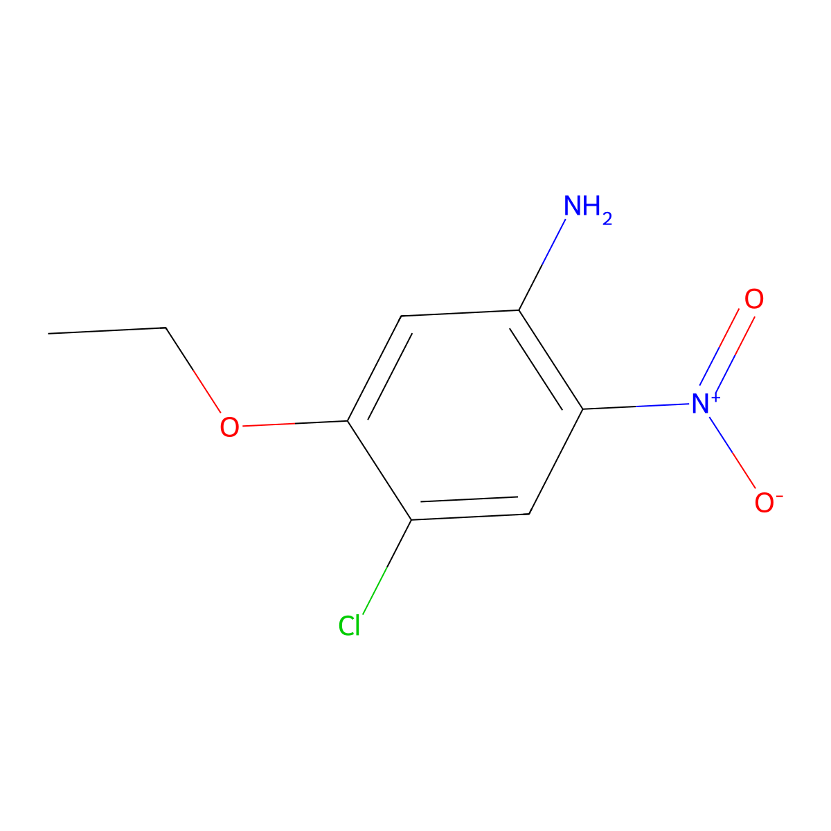 4-Chloro-5-ethoxy-2-nitroaniline molecular structure, CAS 579474-32-1