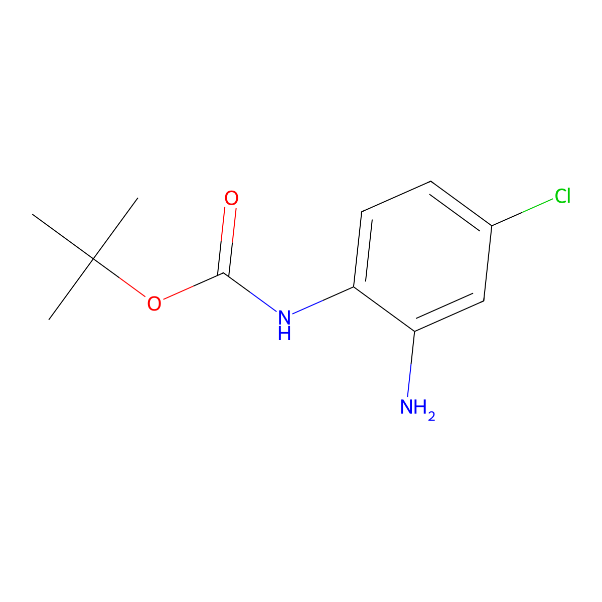 1,1-Dimethylethyl N-(2-amino-4-chlorophenyl)carbamate molecular structure, CAS 579474-49-0