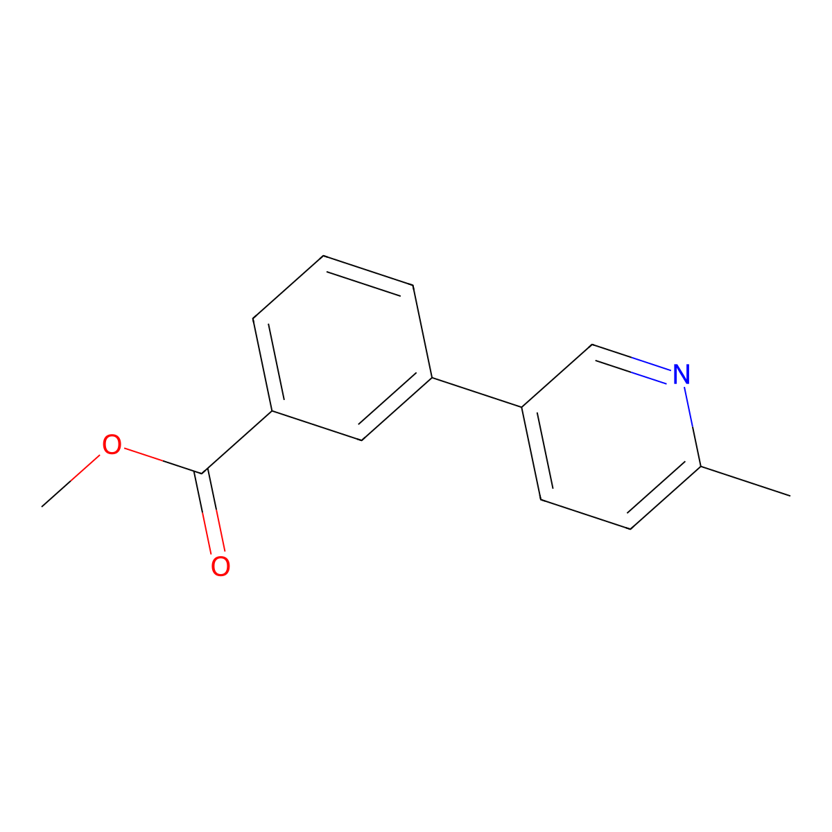 3-(6-Methyl-pyridin-3-yl)-benzoic acid methyl ester molecular structure, CAS 579474-75-2