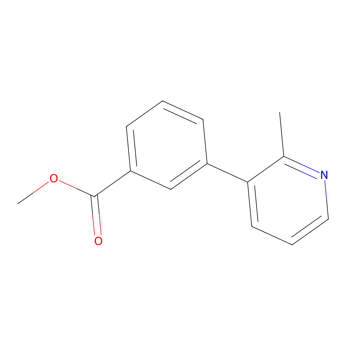 3-(2-Methyl-pyridin-3-yl)-benzoic acid methyl ester molecular structure, CAS 579474-77-4