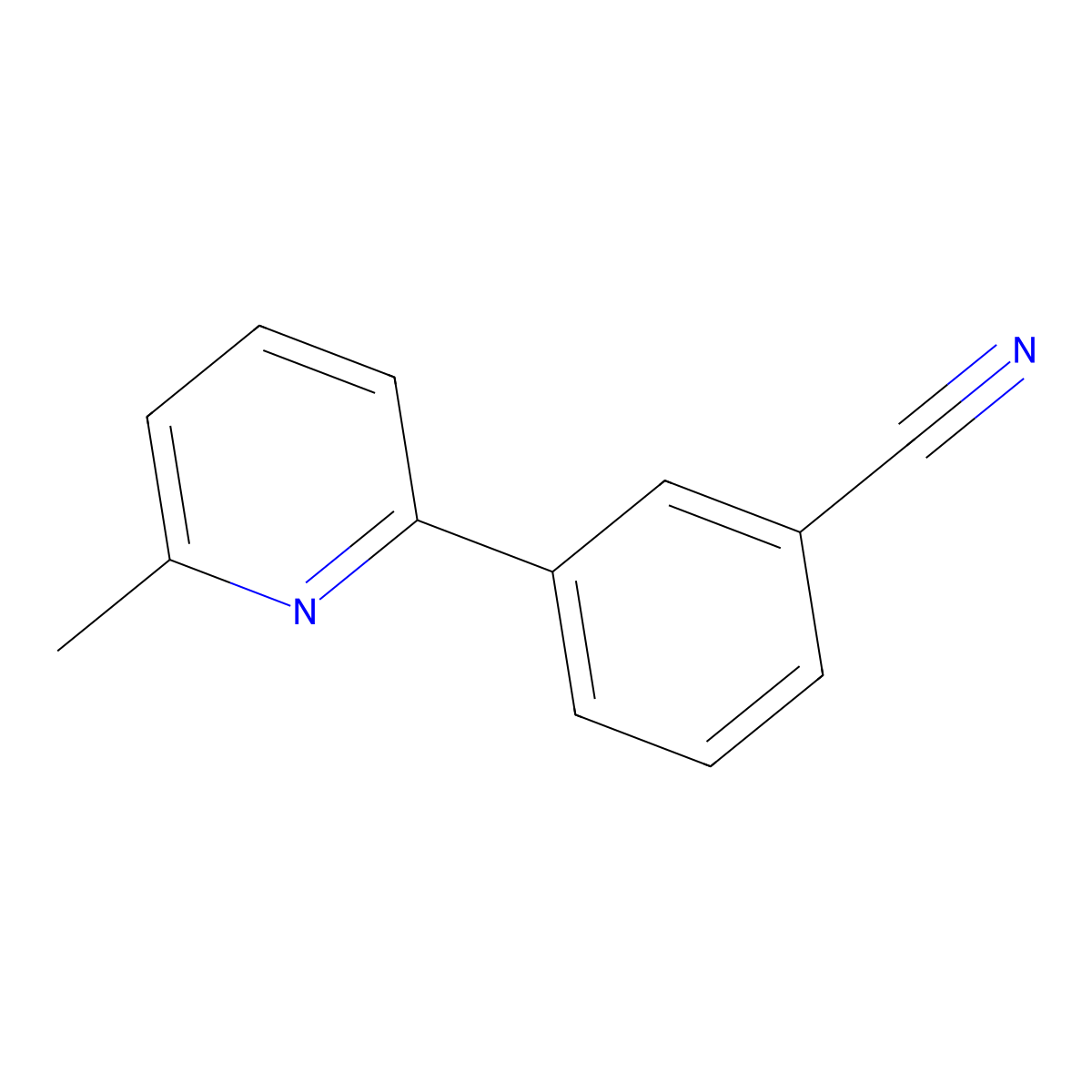 3-(6-Methyl-2-pyridinyl)benzonitrile molecular structure, CAS 579474-96-7