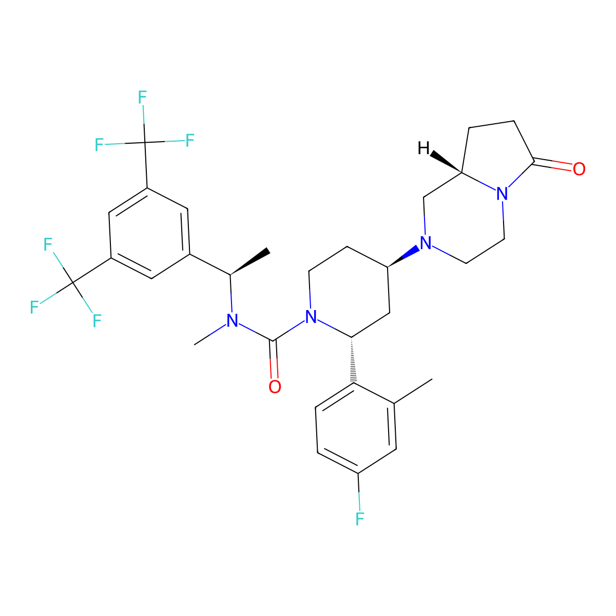 NK1 receptor antagonist 2 molecular structure, CAS 579475-17-5