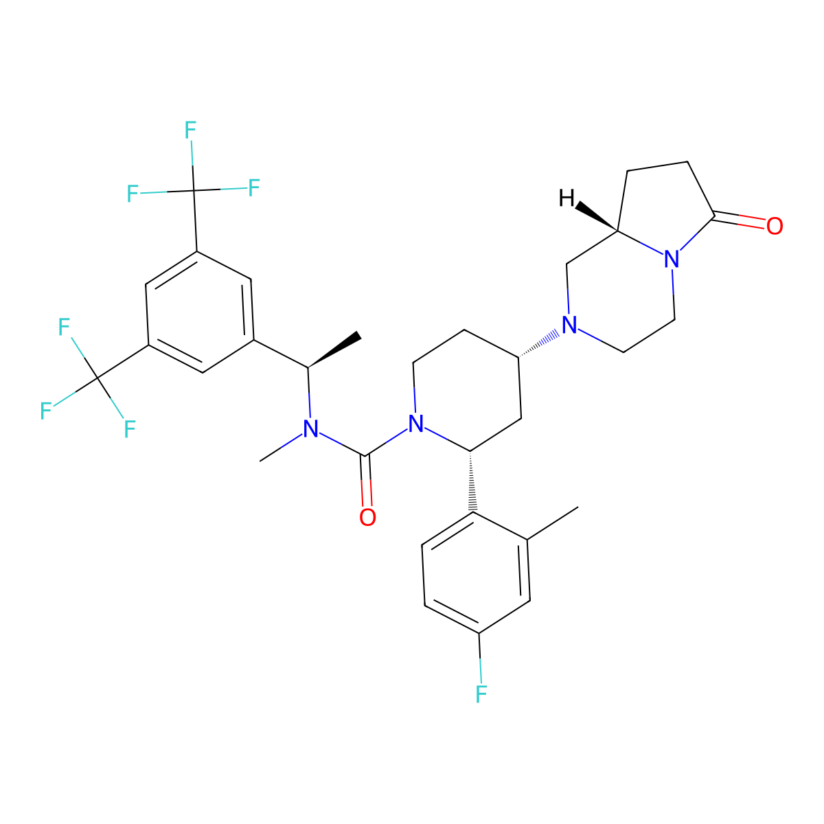 Orvepitant molecular structure, CAS 579475-18-6