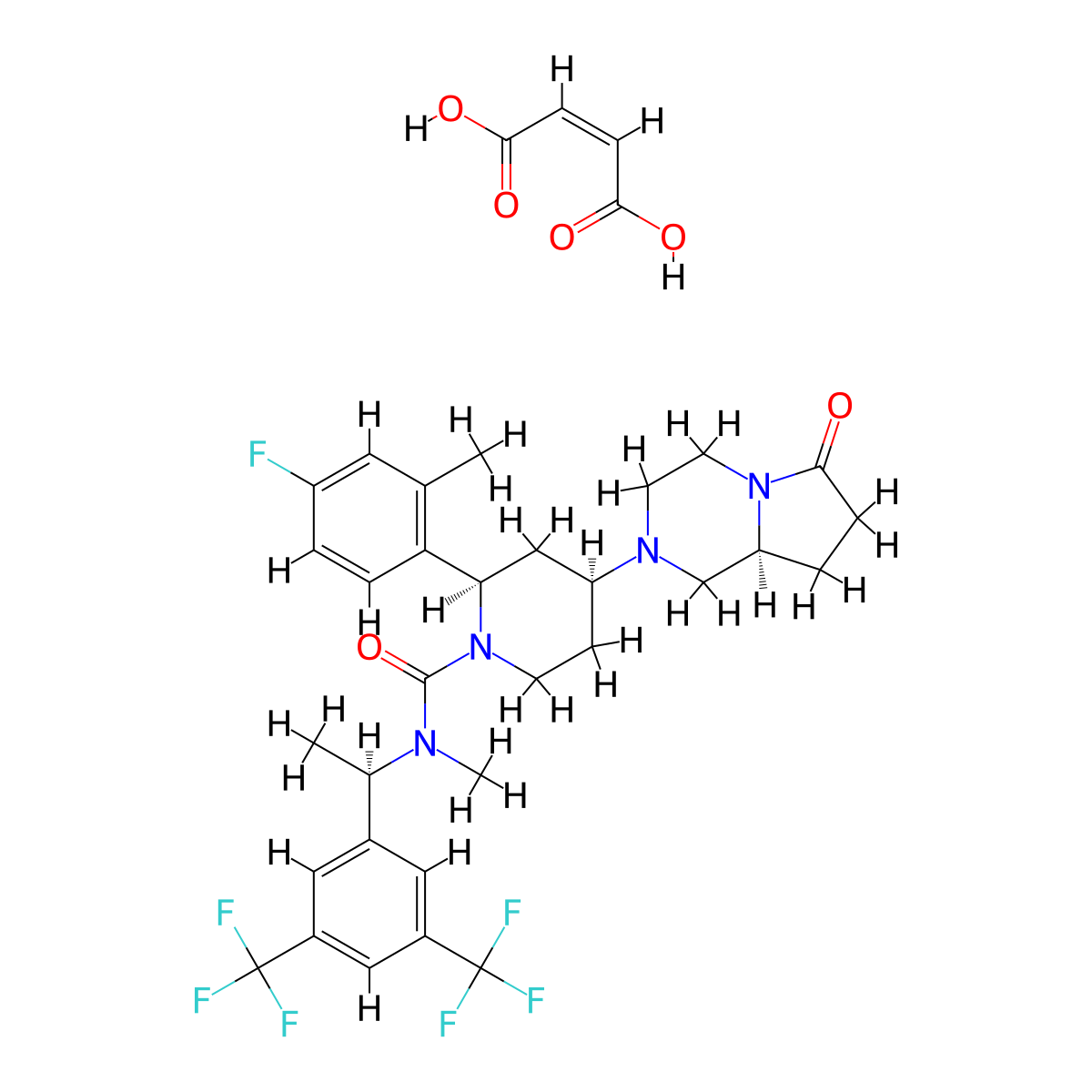 Orvepitant Maleate molecular structure, CAS 579475-24-4