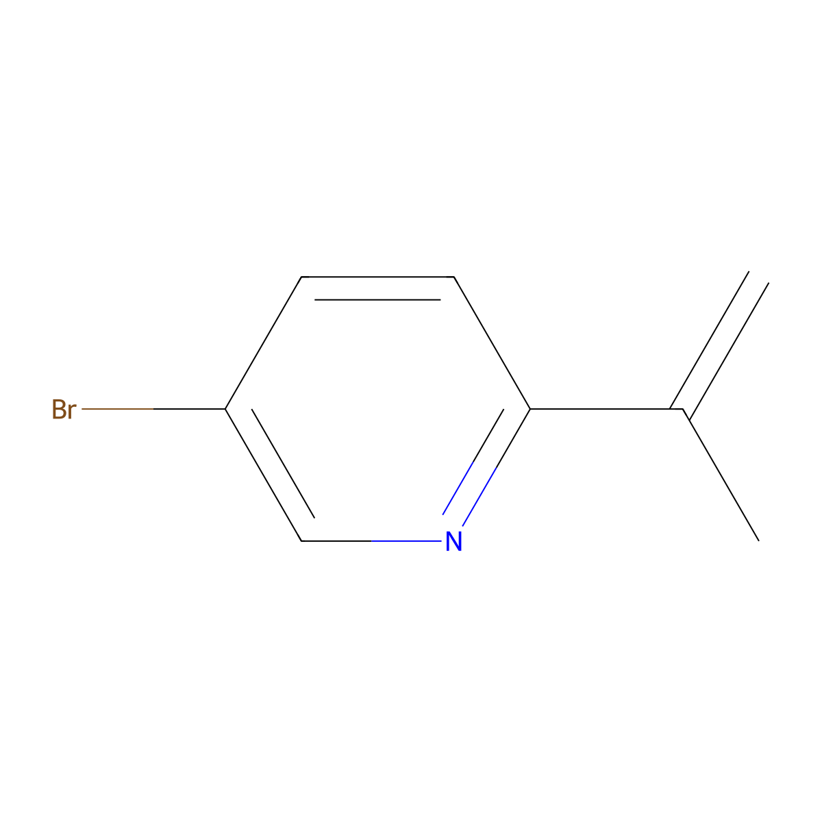 5-Bromo-2-(prop-1-EN-2-YL)pyridine molecular structure, CAS 579475-36-8