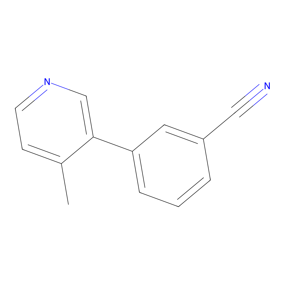 3-(4-Methyl-3-pyridinyl)benzonitrile molecular structure, CAS 579475-71-1