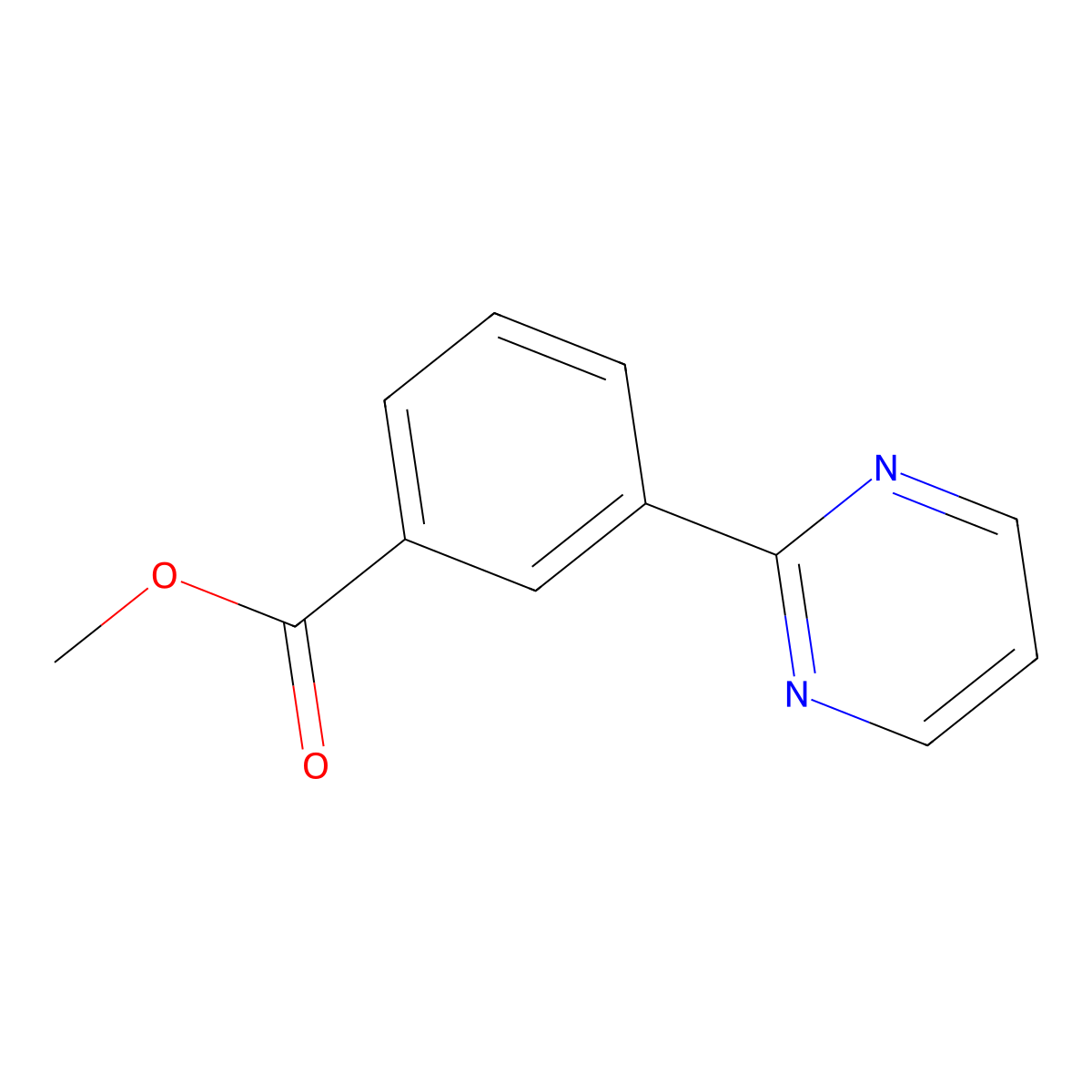 Methyl 3-(pyrimidin-2-YL)benzoate molecular structure, CAS 579476-25-8