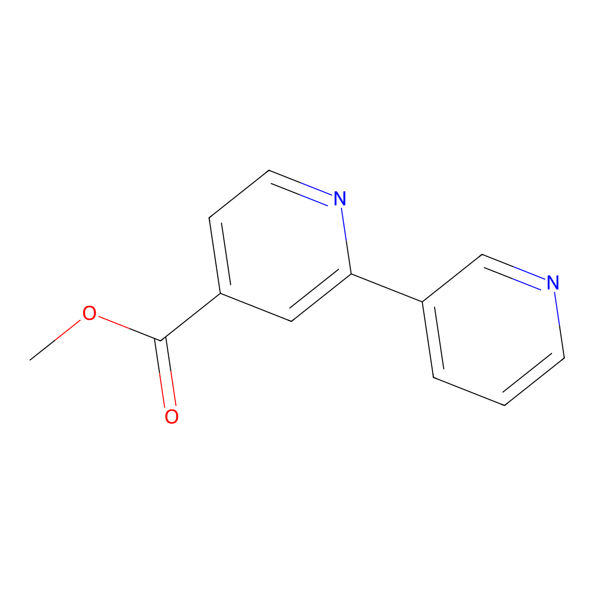 Methyl [2,3'-bipyridine]-4-carboxylate molecular structure, CAS 579476-58-7