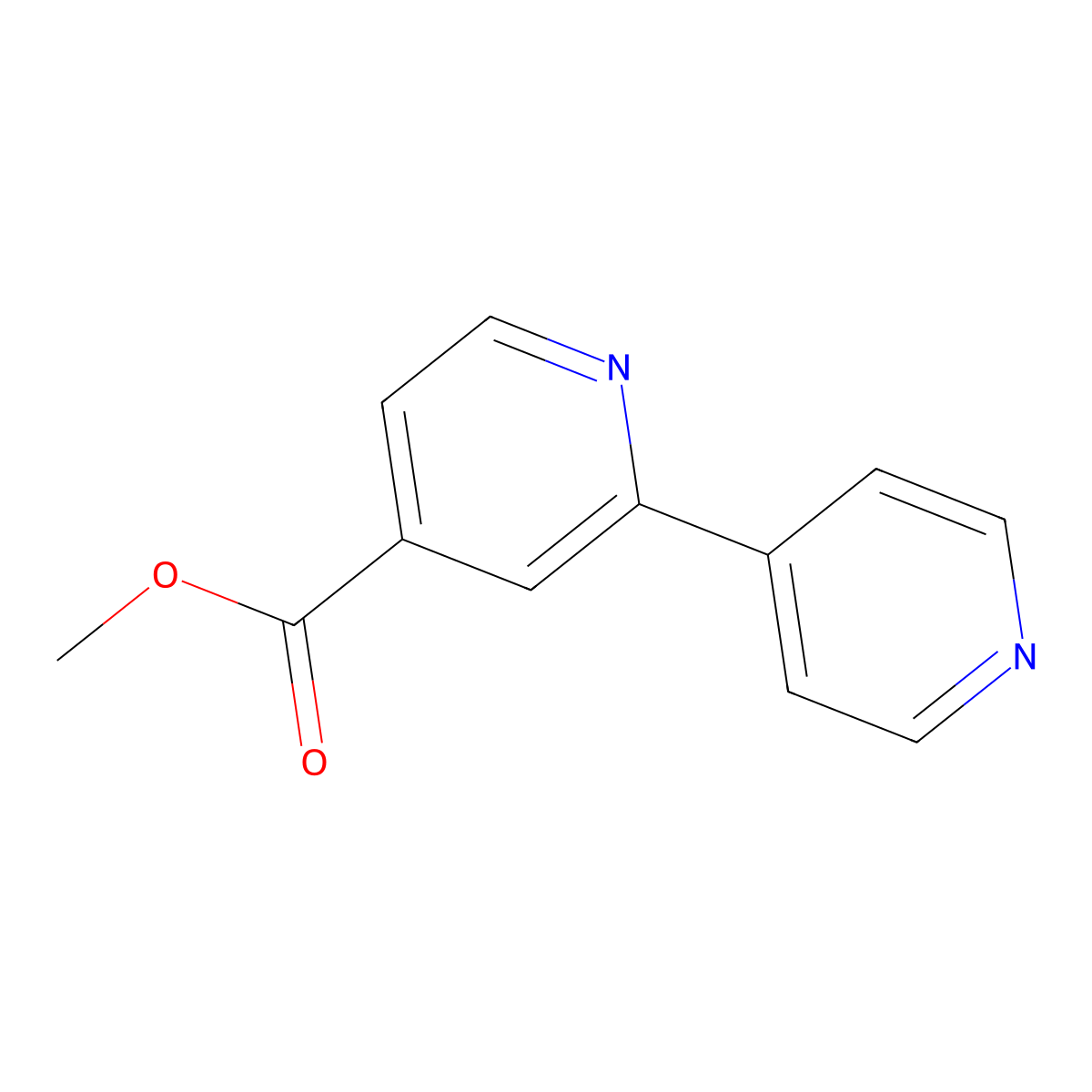 Methyl [2,4'-bipyridine]-4-carboxylate molecular structure, CAS 579476-60-1