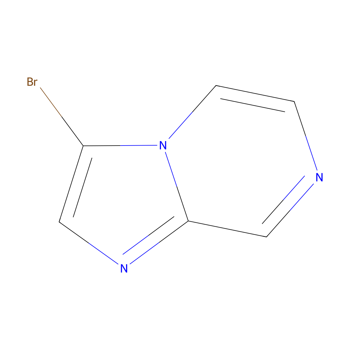 3-Bromoimidazo(1,2-a)pyrazine molecular structure, CAS 57948-41-1