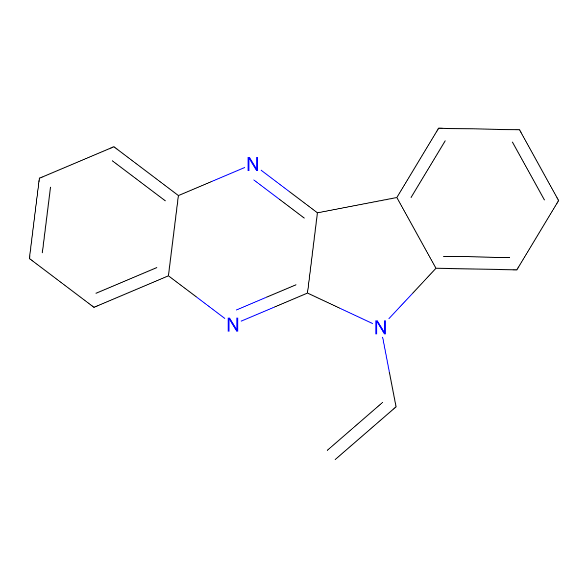 6-Ethenylindolo[3,2-b]quinoxaline molecular structure, CAS 57948-84-2
