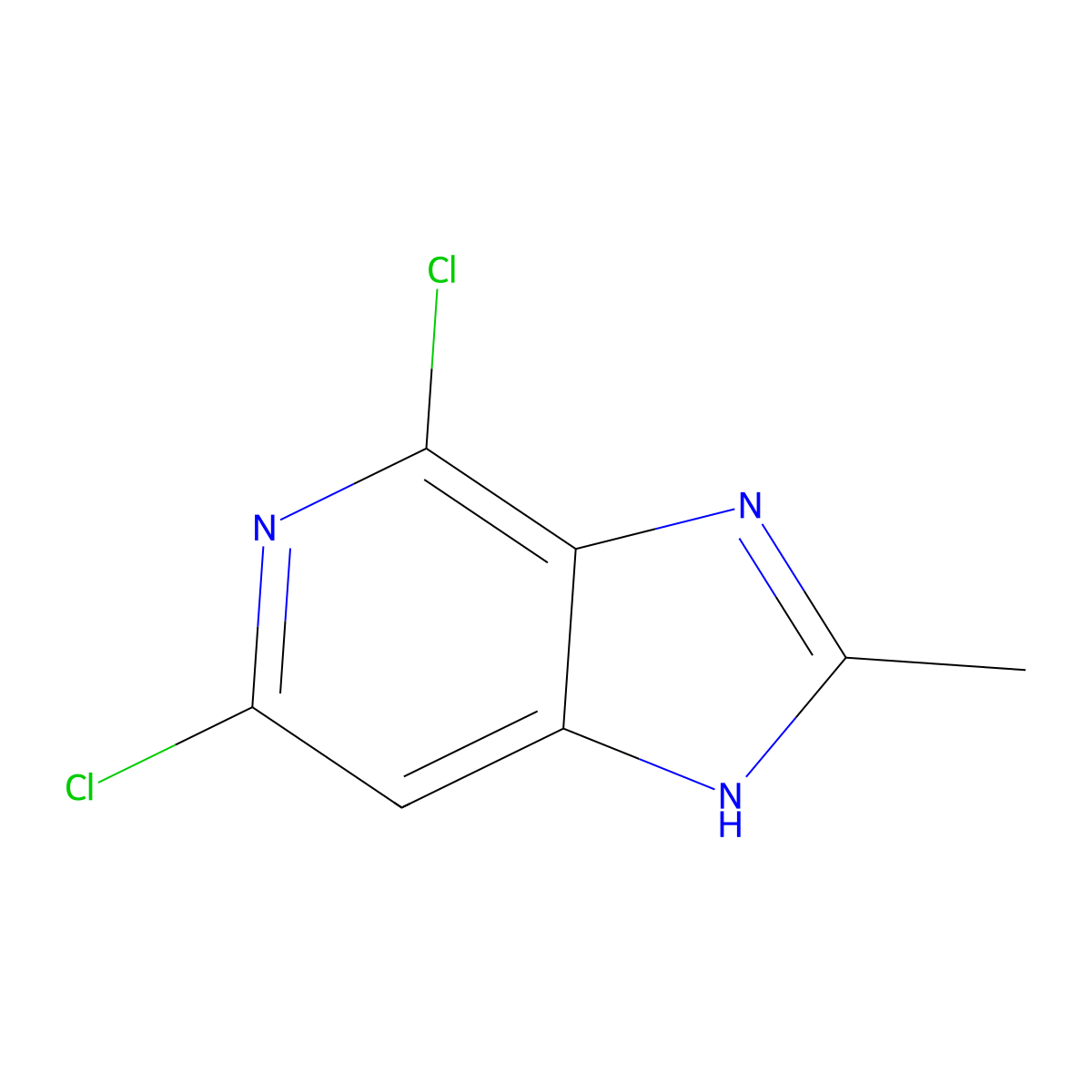 4,6-Dichloro-2-methyl-1H-imidazo[4,5-c]pyridine molecular structure, CAS 579486-60-5