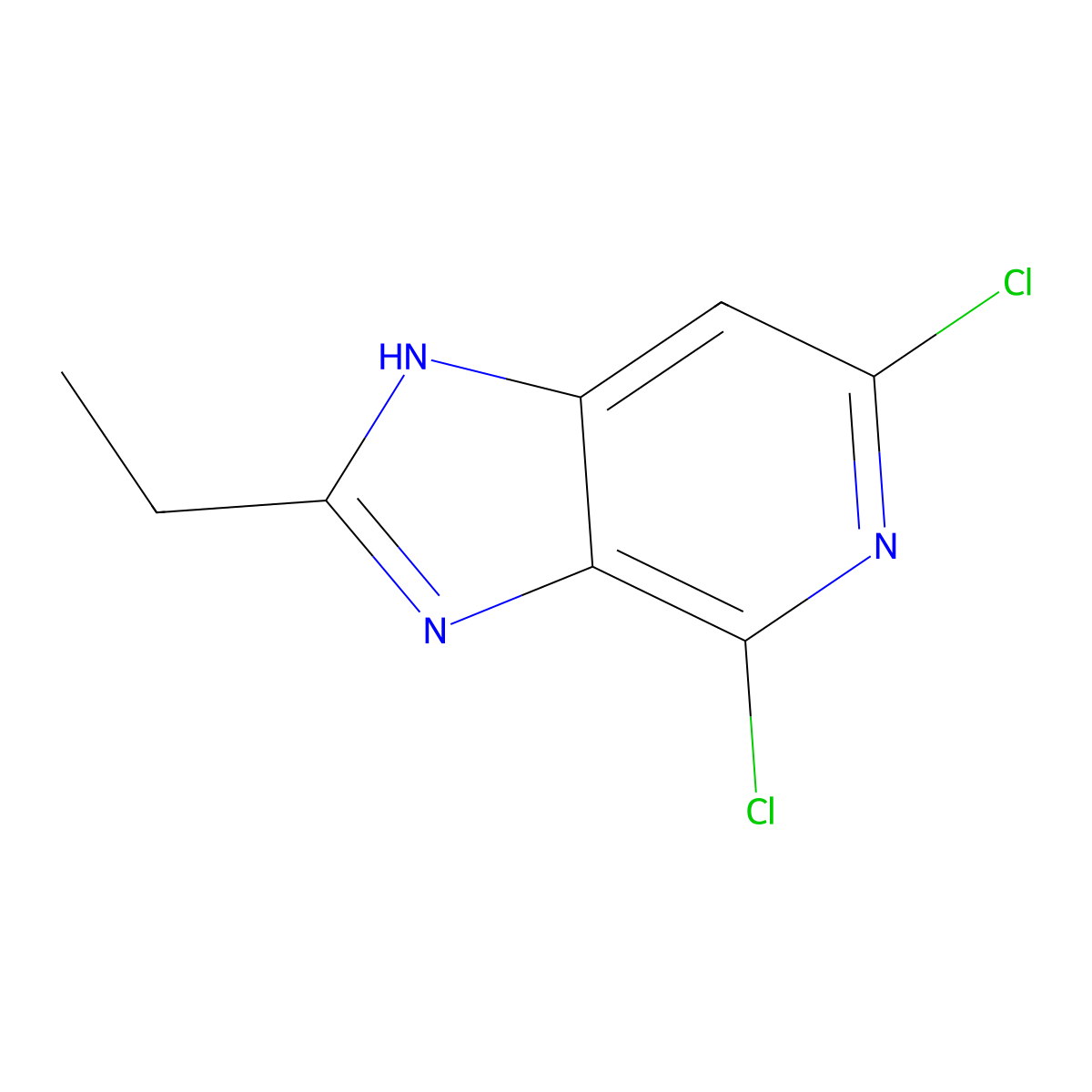 4,6-Dichloro-2-ethyl-1H-imidazo[4,5-c]pyridine molecular structure, CAS 579486-61-6