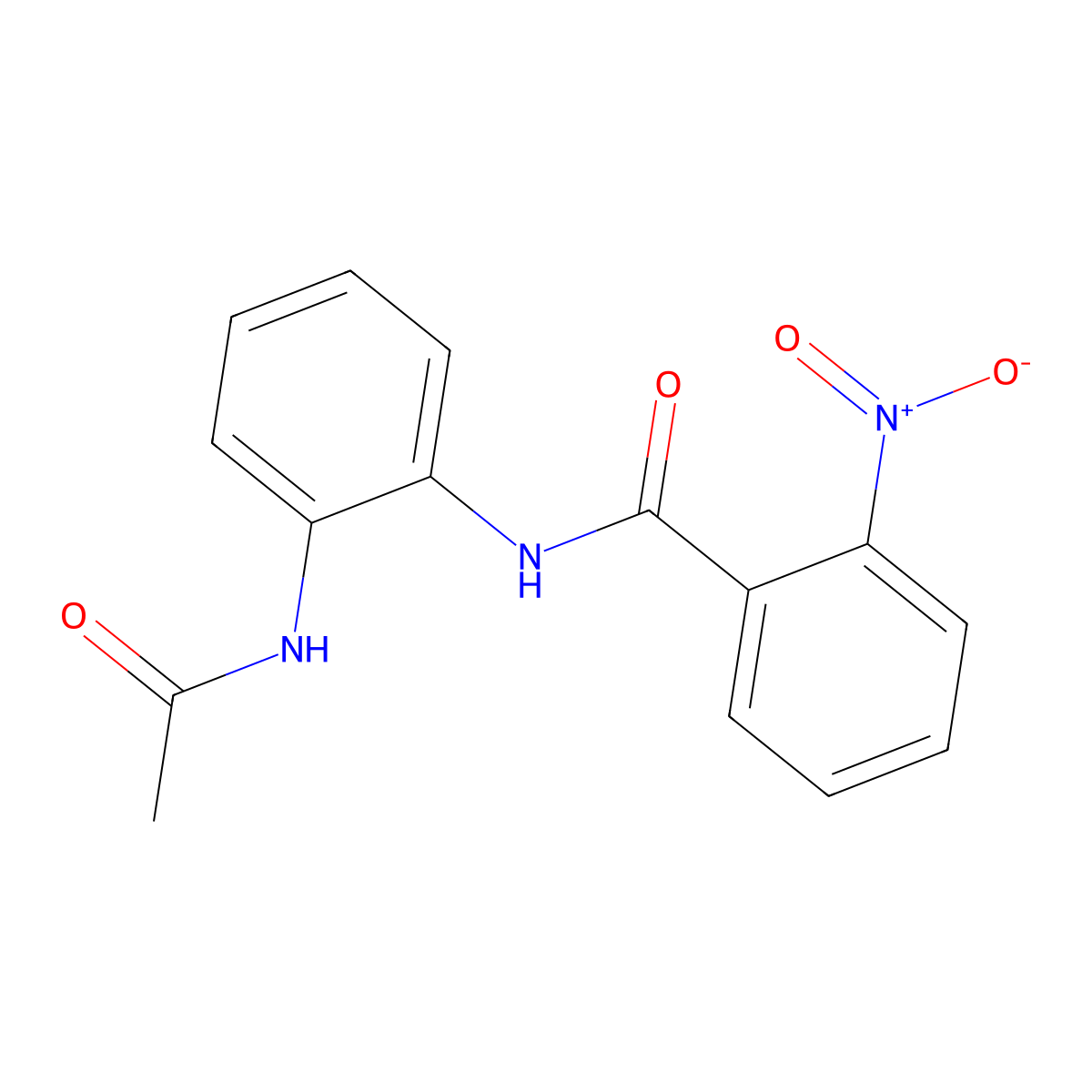 N-[2-(acetylamino)phenyl]-2-nitrobenzamide molecular structure, CAS 5795-81-3