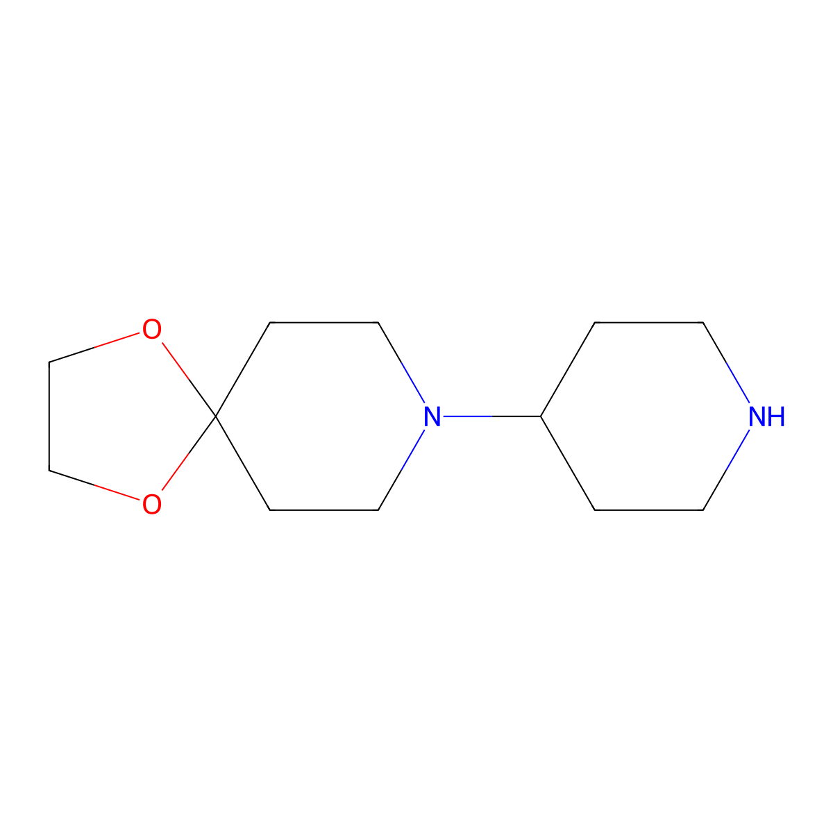 8-(4-Piperidinyl)-1,4-dioxa-8-azaspiro[4.5]decane molecular structure, CAS 579500-30-4