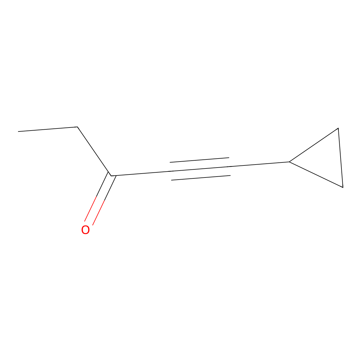 1-Cyclopropyl-1-pentyn-3-one molecular structure, CAS 57951-67-4