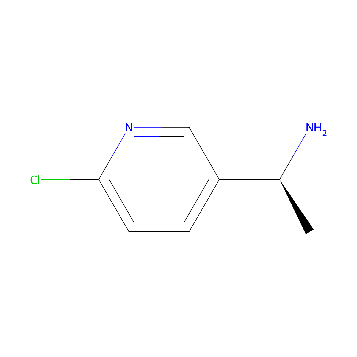 (S)-1-(6-Chloropyridin-3-yl)ethanamine molecular structure, CAS 579515-26-7
