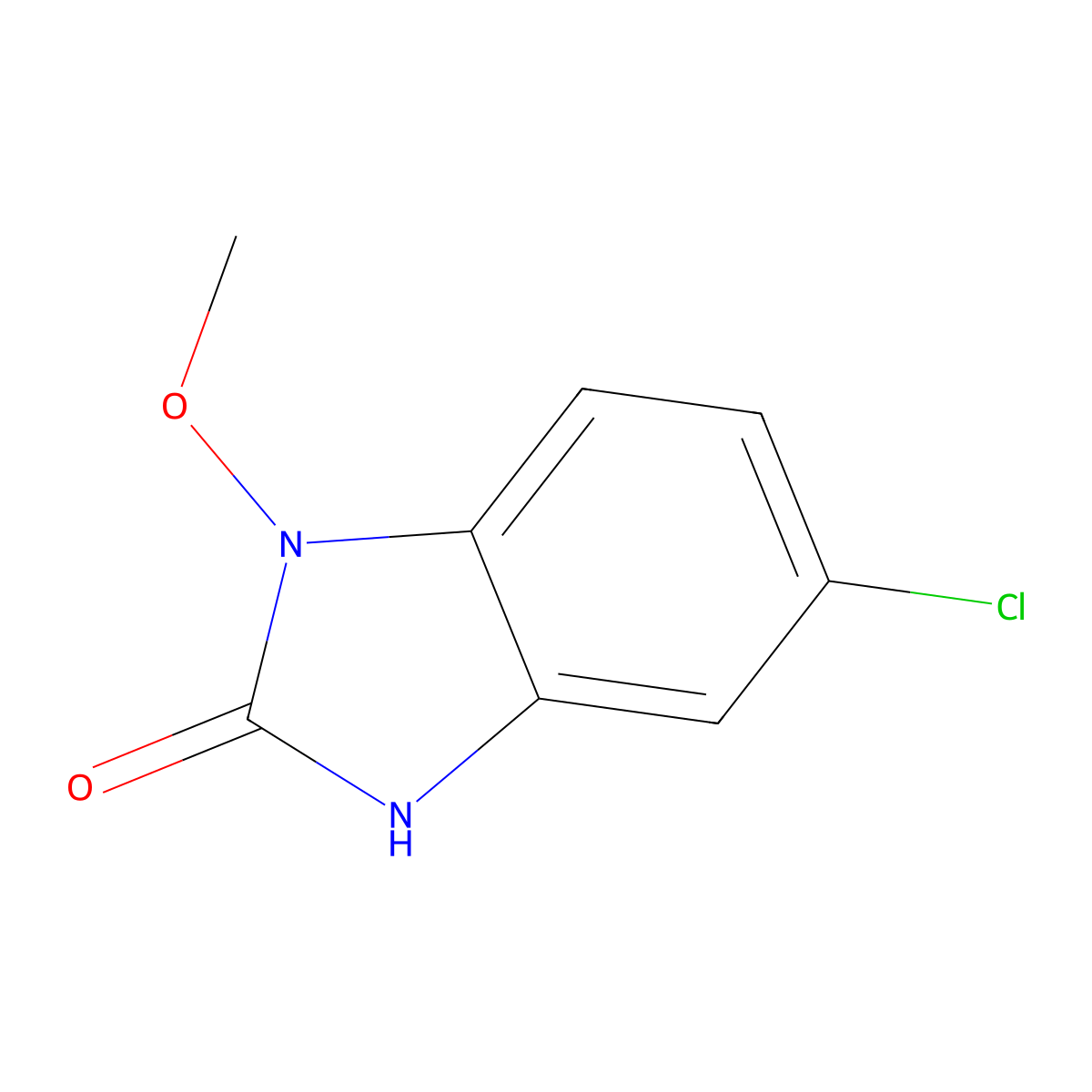 5-Chloro-1-methoxy-1H-benzo[d]imidazol-2(3H)-one molecular structure, CAS 579515-38-1