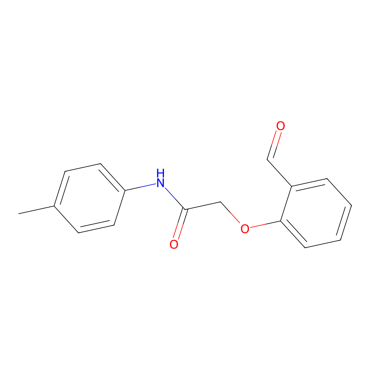2-(2-formylphenoxy)-N-(4-methylphenyl)acetamide molecular structure, CAS 579522-17-1