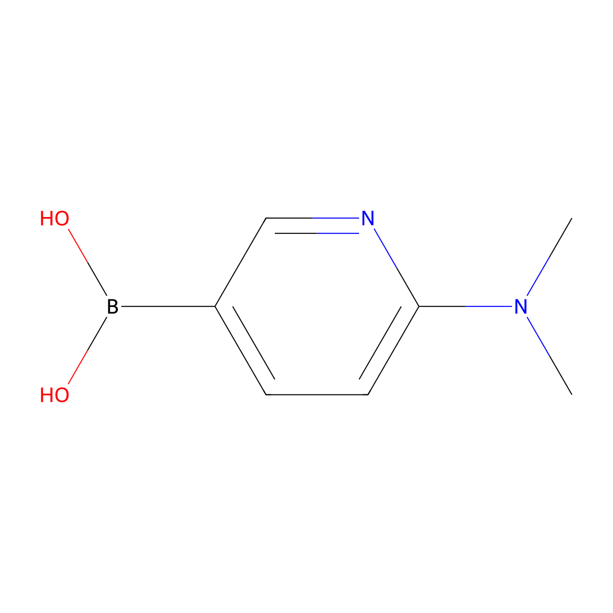 6-(Dimethylamino)pyridine-3-boronic acid molecular structure, CAS 579525-46-5