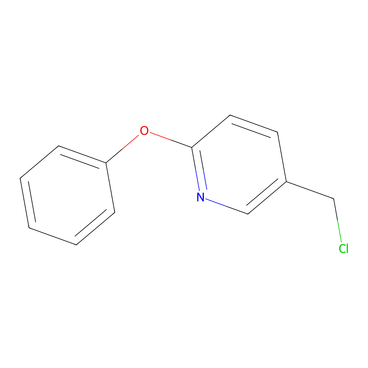 5-Chloromethyl-2-phenoxy-pyridine molecular structure, CAS 57958-55-1