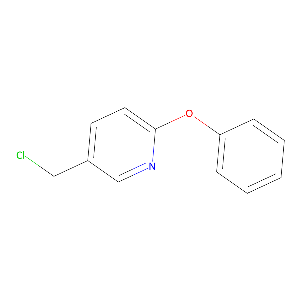 5-Chloromethyl-2-phenoxy-pyridine molecular structure, CAS 57958-55-1