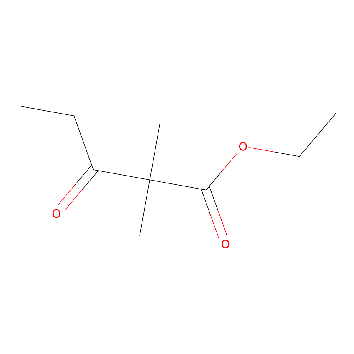 Ethyl 2,2-dimethyl-3-oxopentanoate molecular structure, CAS 57959-48-5