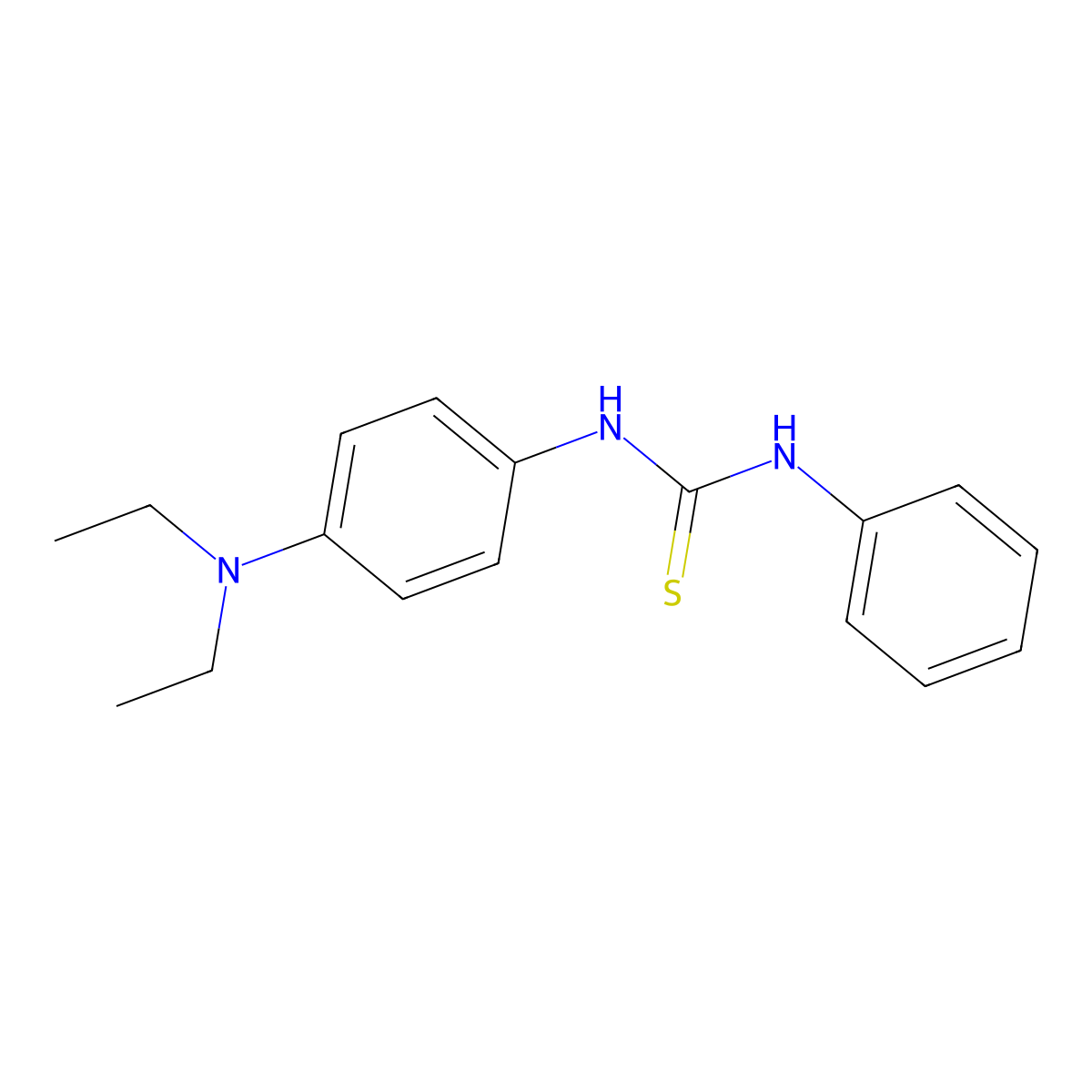 N-[4-(diethylamino)phenyl]-N'-phenylthiourea molecular structure, CAS 5796-05-4