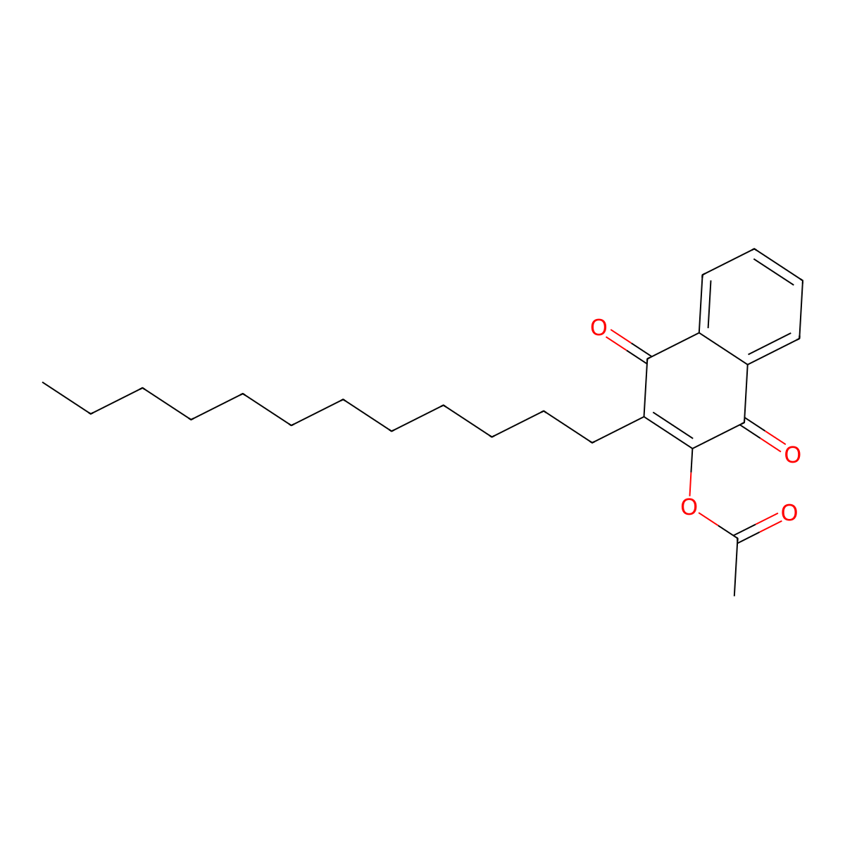 Acequinocyl molecular structure, CAS 57960-19-7