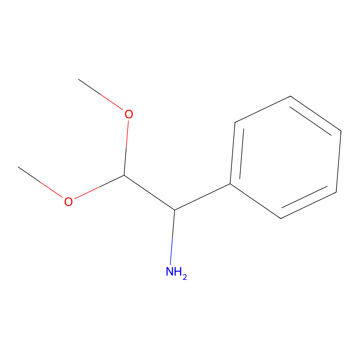 2,2-Dimethoxy-1-phenylethan-1-amine molecular structure, CAS 57962-58-0