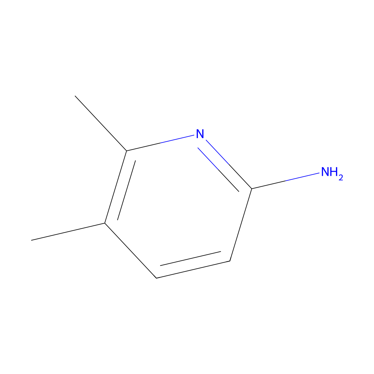 6-Amino-2,3-dimethylpyridine molecular structure, CAS 57963-08-3