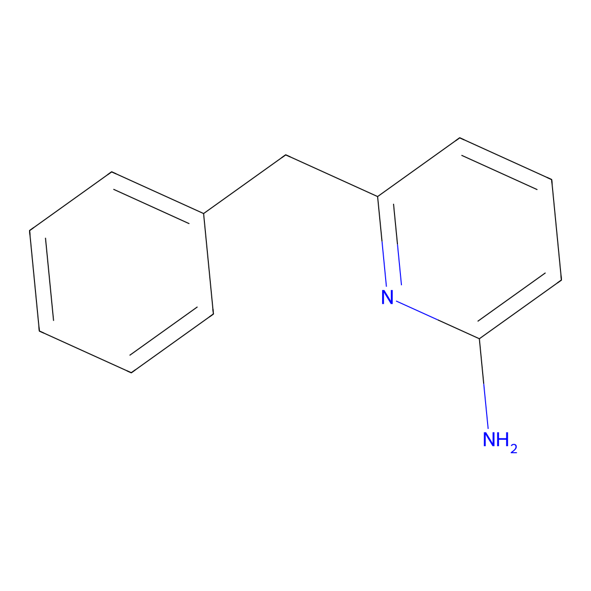 6-Benzylpyridin-2-amine molecular structure, CAS 57963-09-4