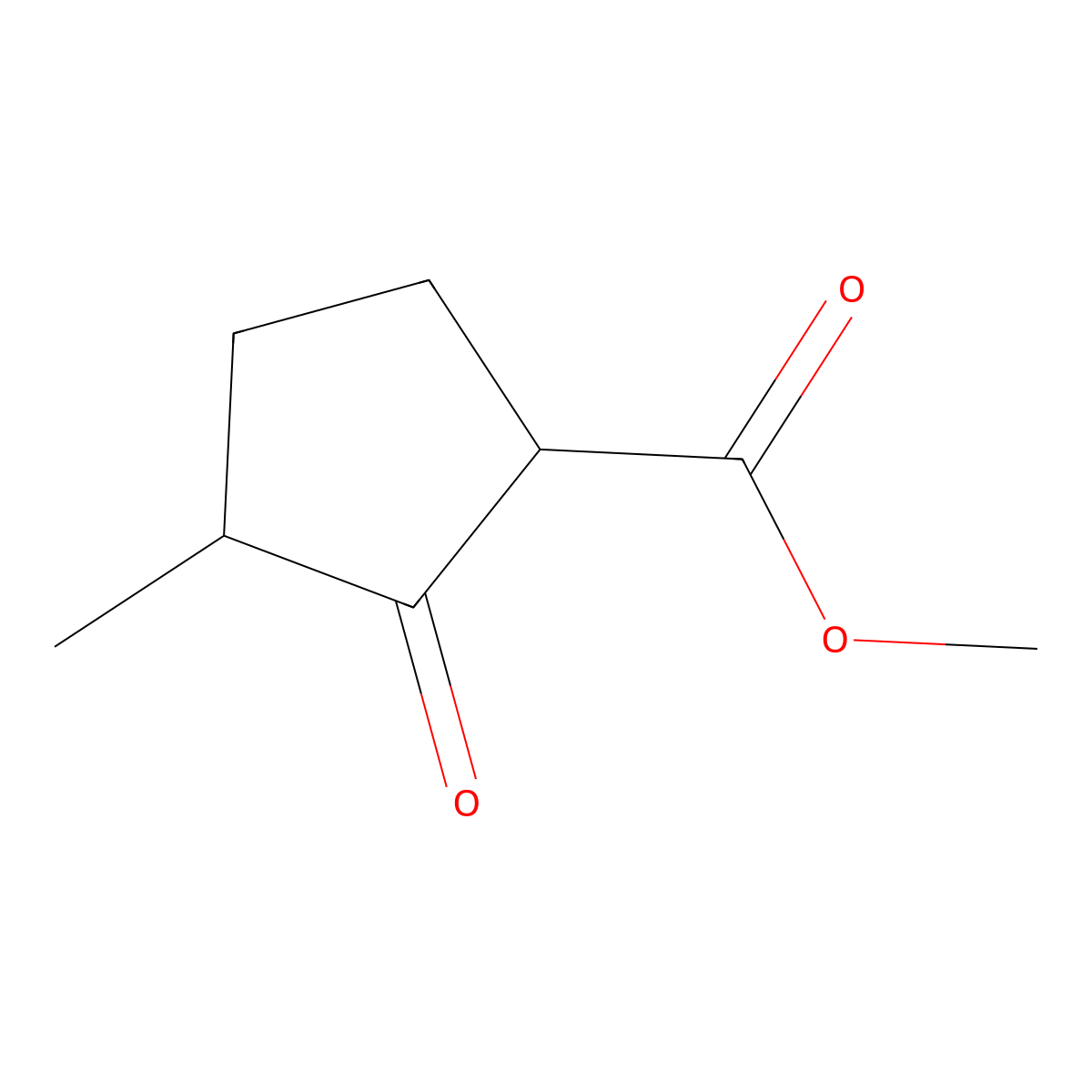 3-Methyl-2-oxocyclopentanecarboxylic acid methyl ester molecular structure, CAS 57964-61-1
