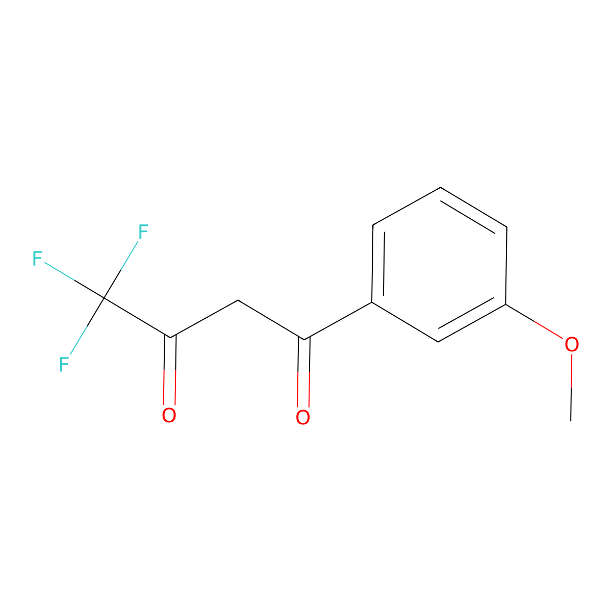 4,4,4-Trifluoro-1-(3-methoxyphenyl)butane-1,3-dione molecular structure, CAS 57965-21-6