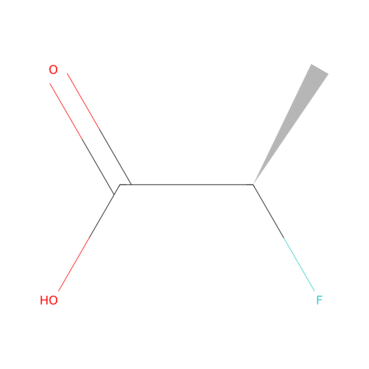(S)-2-fluoropropanoic acid molecular structure, CAS 57965-29-4