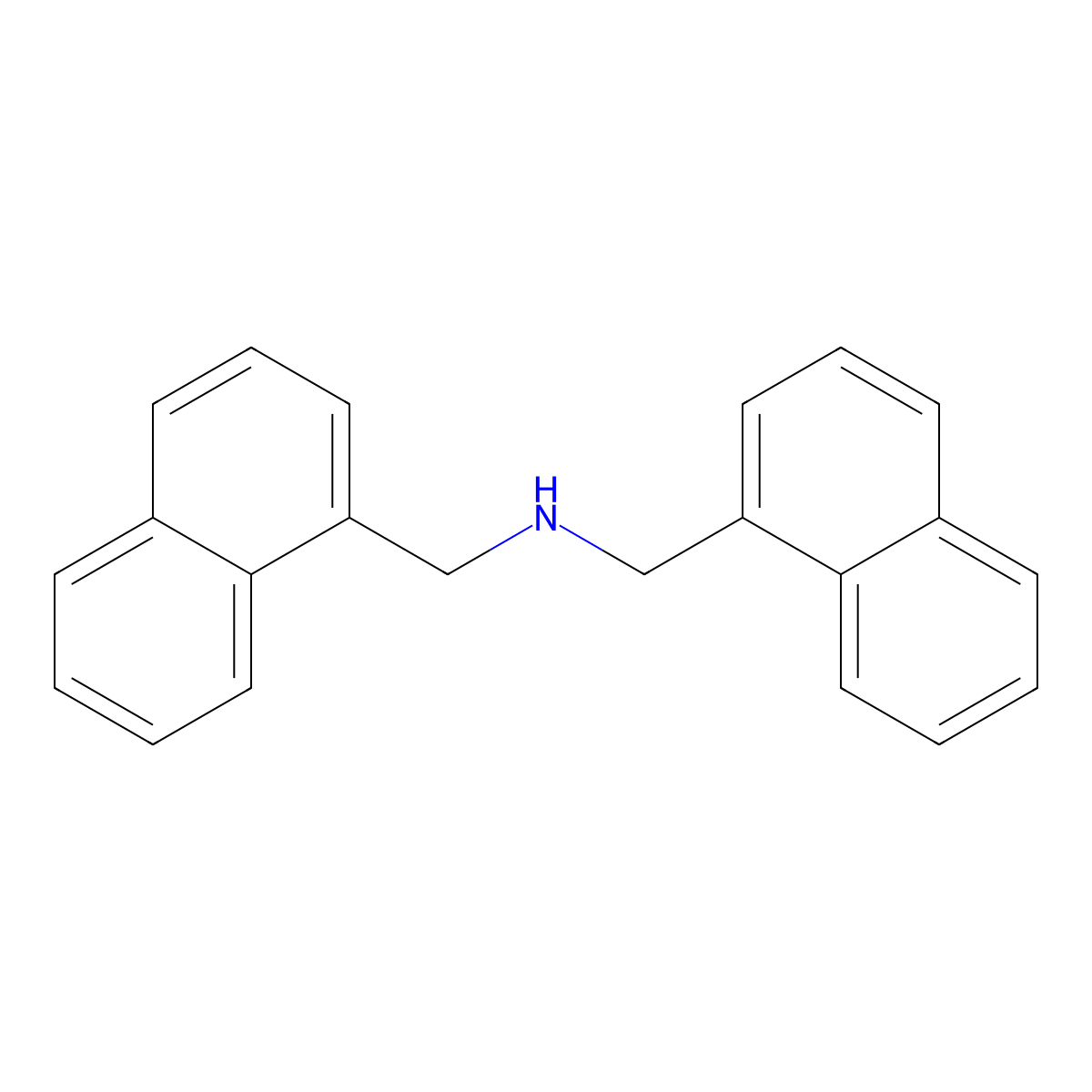 Bis(1-naphthylmethyl)amine molecular structure, CAS 5798-49-2