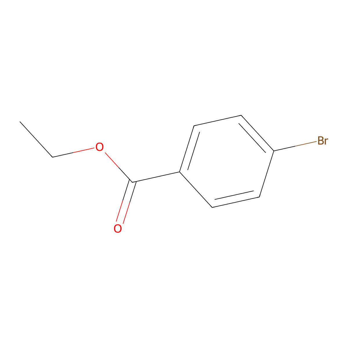 Ethyl 4-bromobenzoate molecular structure, CAS 5798-75-4