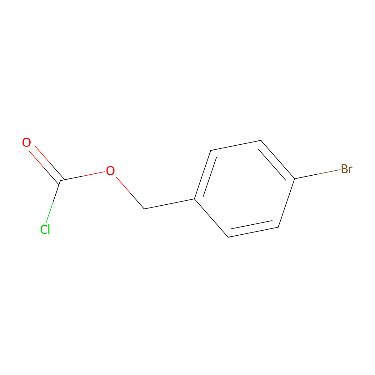 p-Bromobenzyl chloroformate molecular structure, CAS 5798-78-7