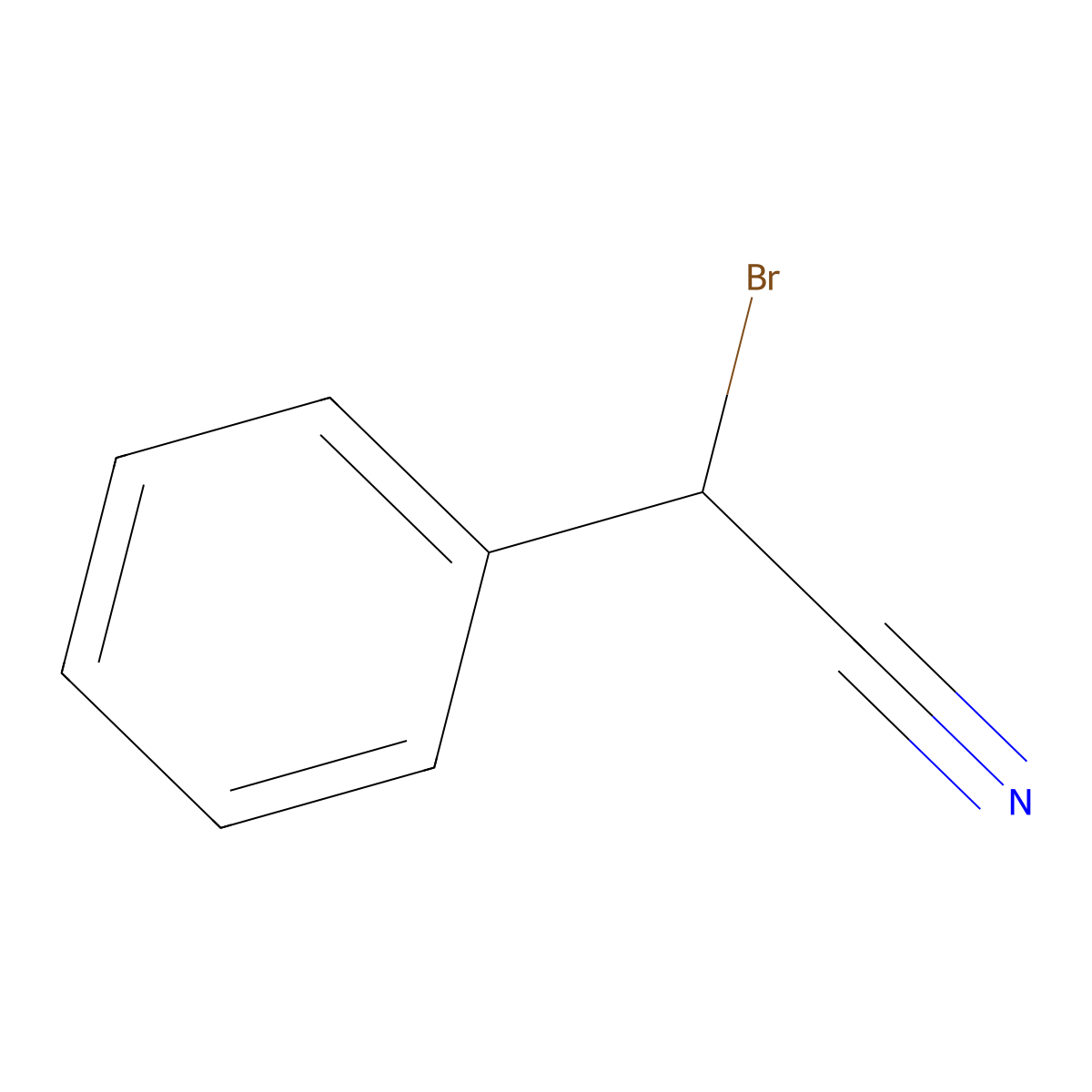 Bromobenzyl Cyanide molecular structure, CAS 5798-79-8