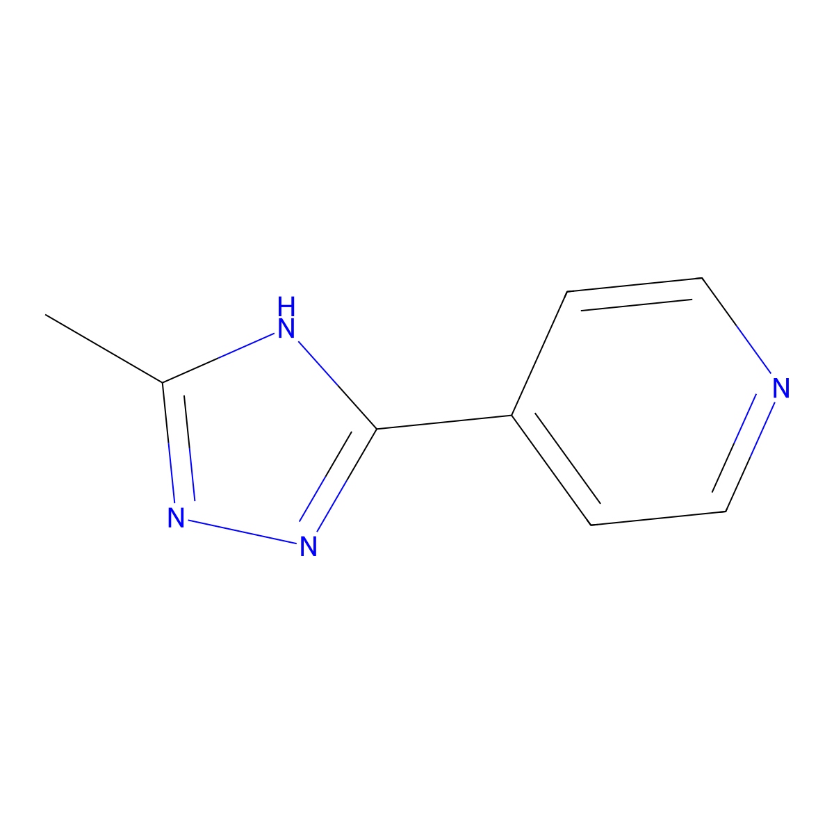 4-(5-Methyl-1H-1,2,4-triazol-3-yl)pyridine molecular structure, CAS 57980-40-2