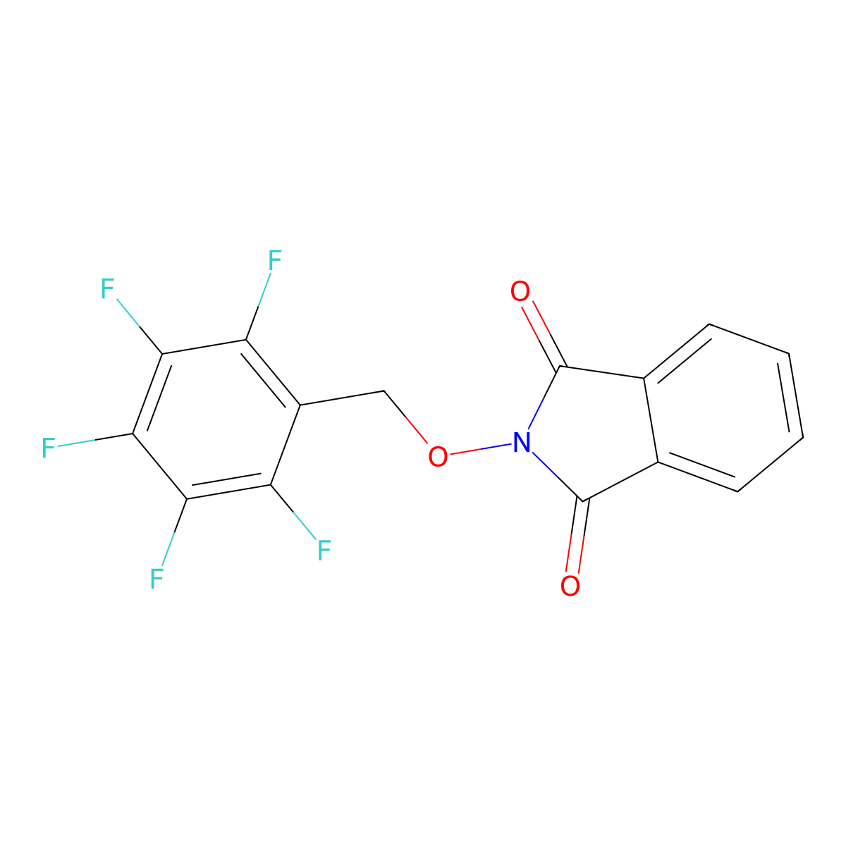 2-[(Perfluorophenyl)methoxy]isoindoline-1,3-dione molecular structure, CAS 57981-01-8