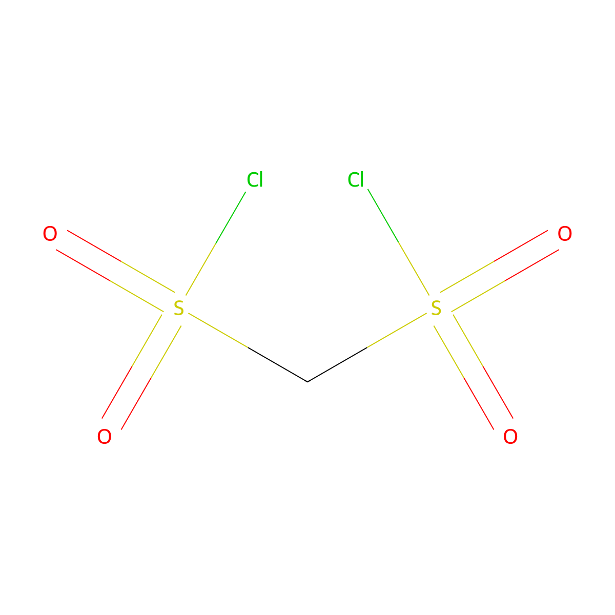 Methanedisulfonyl dichloride molecular structure, CAS 5799-68-8