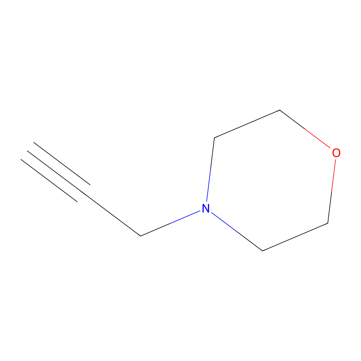 4-(2-Propyn-1-yl)morpholine molecular structure, CAS 5799-76-8