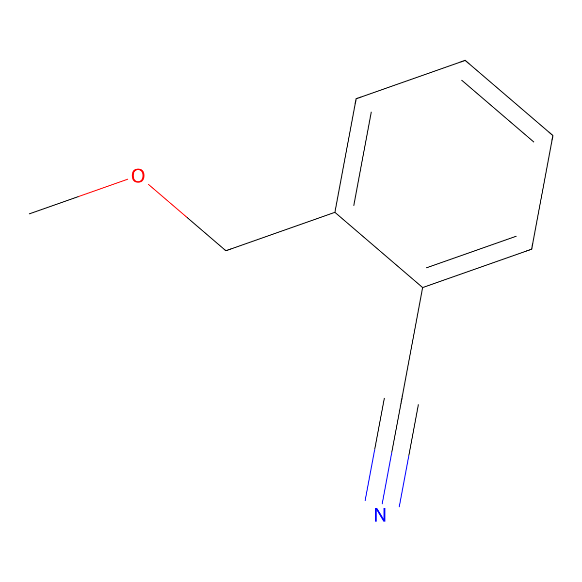 2-(Methoxymethyl)benzonitrile molecular structure, CAS 57991-54-5