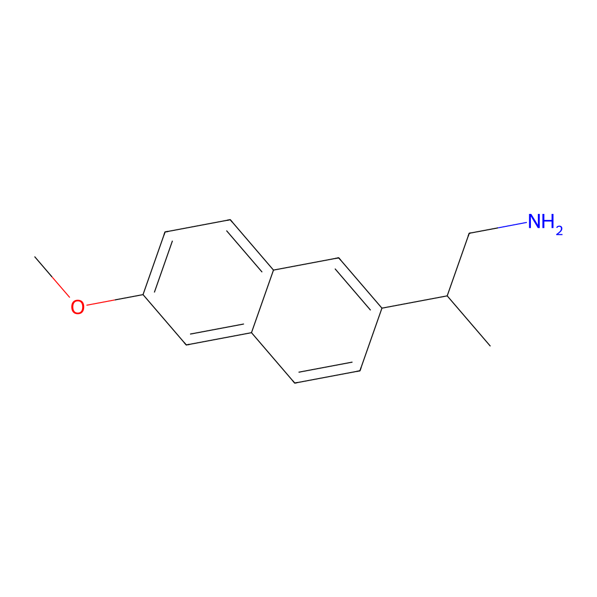 2-(6-Methoxynaphthalen-2-yl)propan-1-amine molecular structure, CAS 57993-47-2