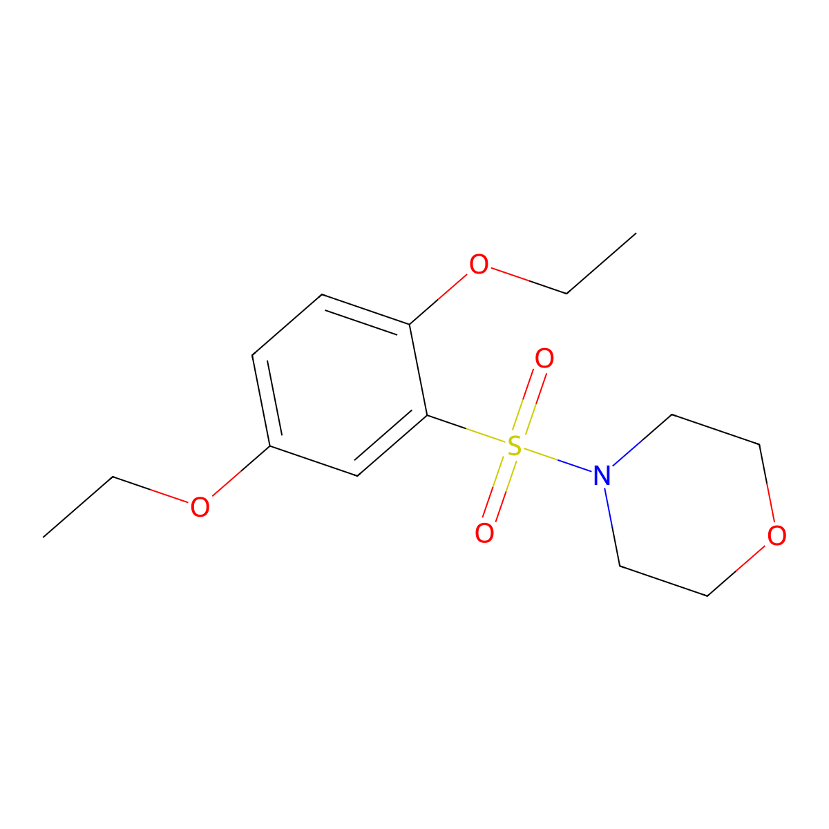 4-(2,5-Diethoxyphenyl)sulfonylmorpholine molecular structure, CAS 57999-98-1