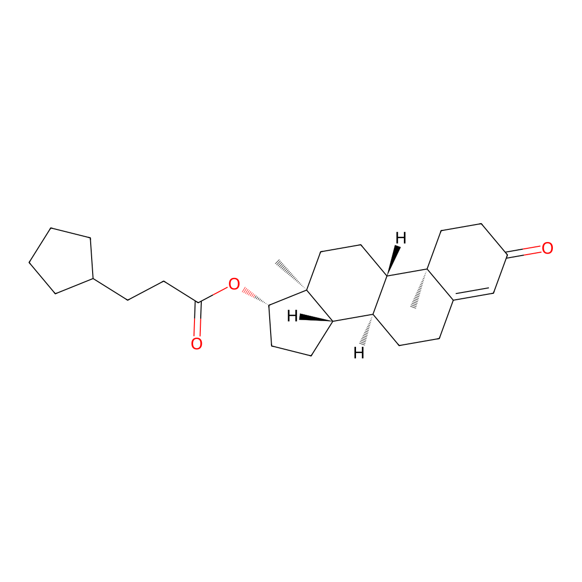 Testosterone Cypionate molecular structure, CAS 58-20-8